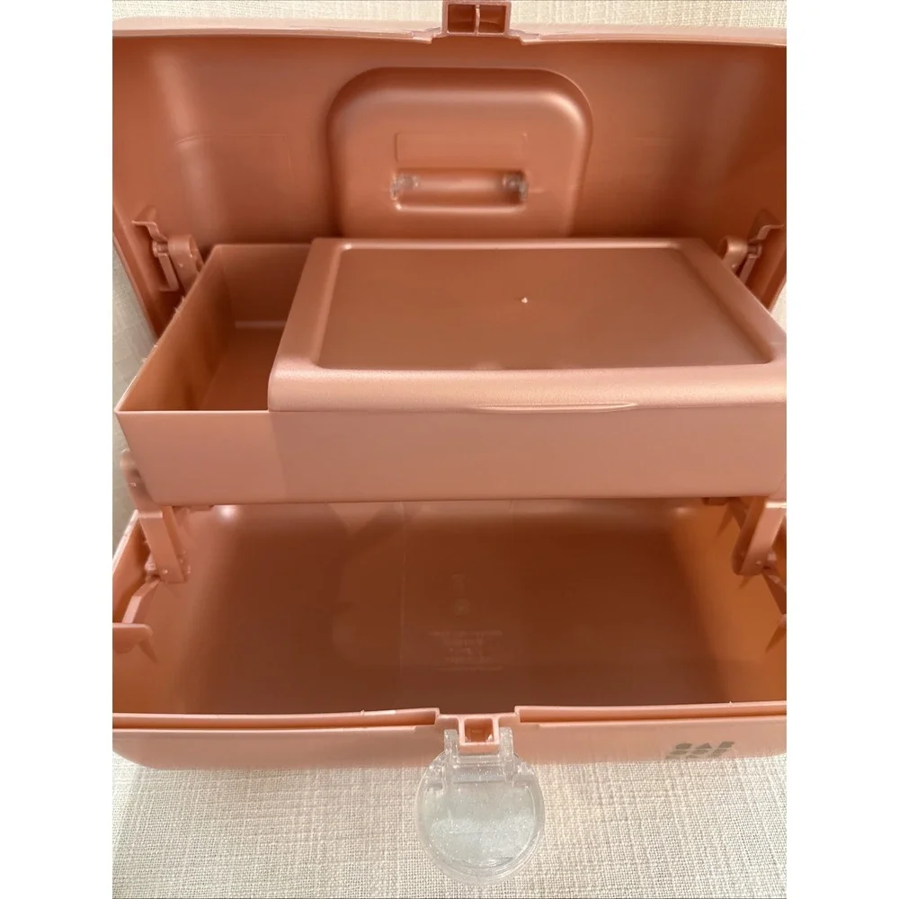 Rose Gold Marble Caboodles‎ Large Makeup Case Vintage Rare Made In USA